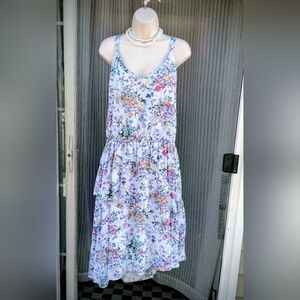 A New Day Floral Sleeveless Dress  Multicolor, Size 2X